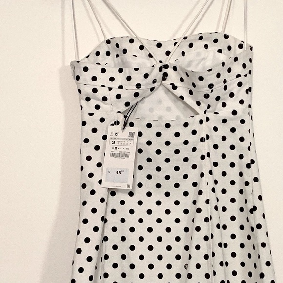 Pin Up girl/ Polka dot Zara Strappy mini dress - Picture 2 of 3